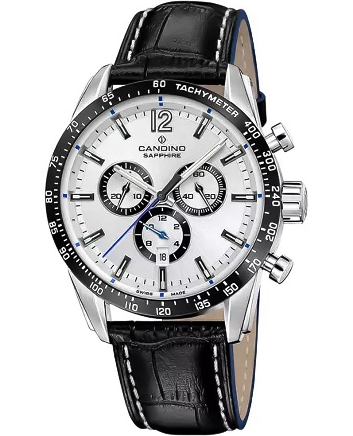 Часы Candino Gents Sport C4758/1 — мужские, серебристый