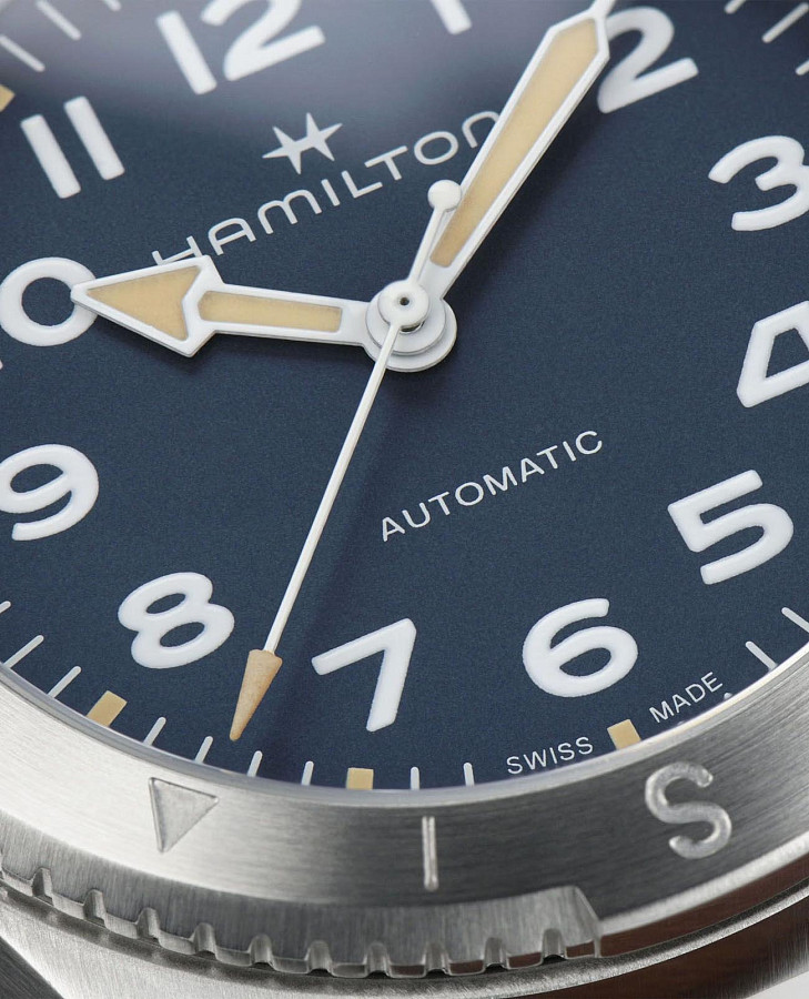 Часы Hamilton Khaki Field Expedition Auto H70225540 — кожаный, мужские