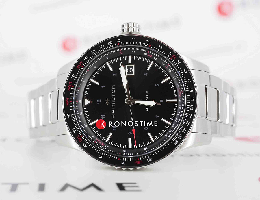 Часы Hamilton Khaki Aviation Converter H76615130 — механические, сталь металл