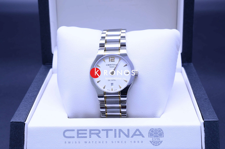 Часы Certina Lady Round C012.209.22.037.00 — сталь c pvd покрытием, женские