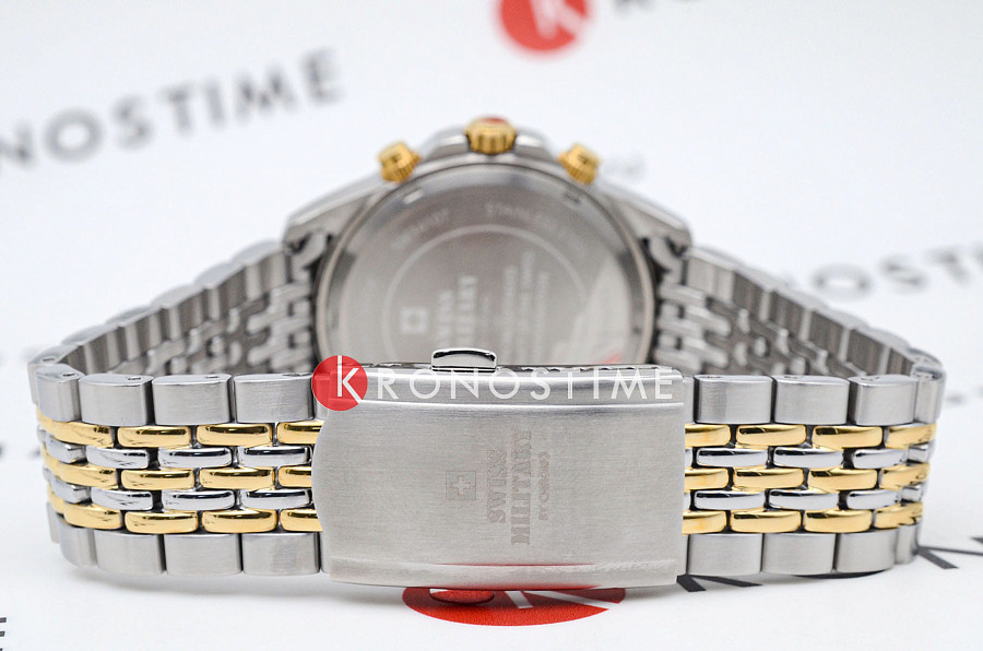 Часы Swiss Military by Chrono Sports Chronograph SM34107.05 — нержавеющая сталь с pvd-покрытием, мужские