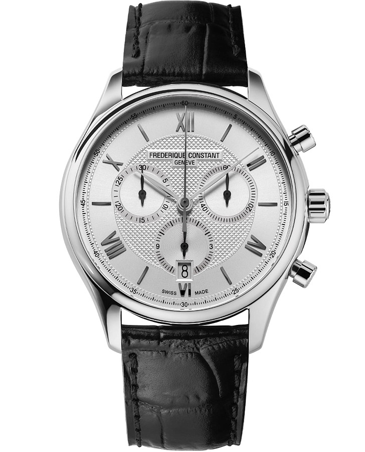Часы Frederique Constant Classics Quartz Chronograph FC-292MS5B6 — мужские, белый