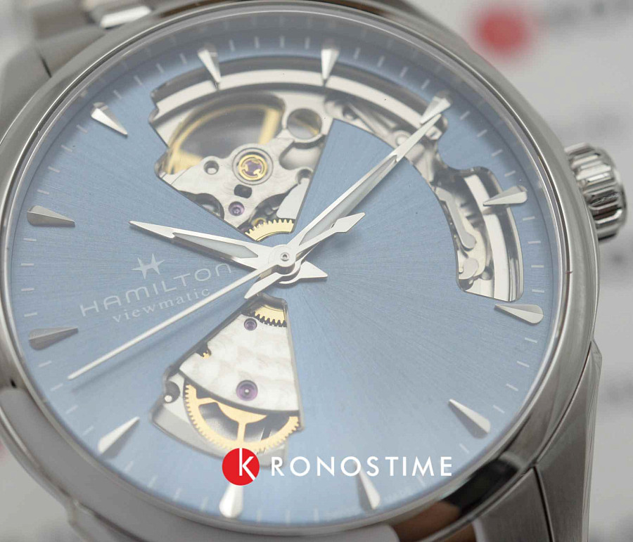 Часы Hamilton Jazzmaster Open Heart Auto H32215140 — женские, серебристый