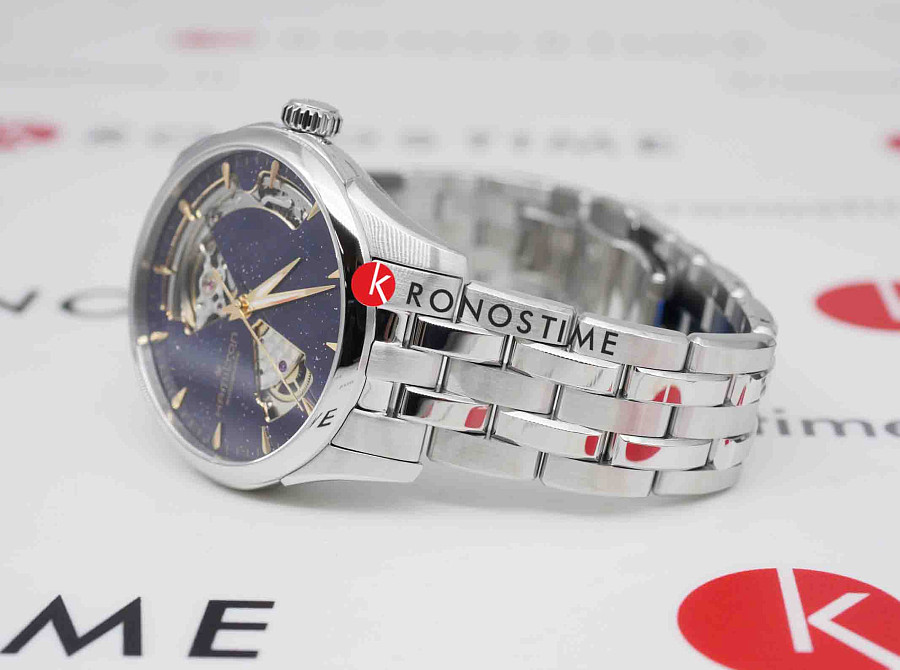 Часы Hamilton Jazzmaster Open Heart Auto H32215142 — синий, механические