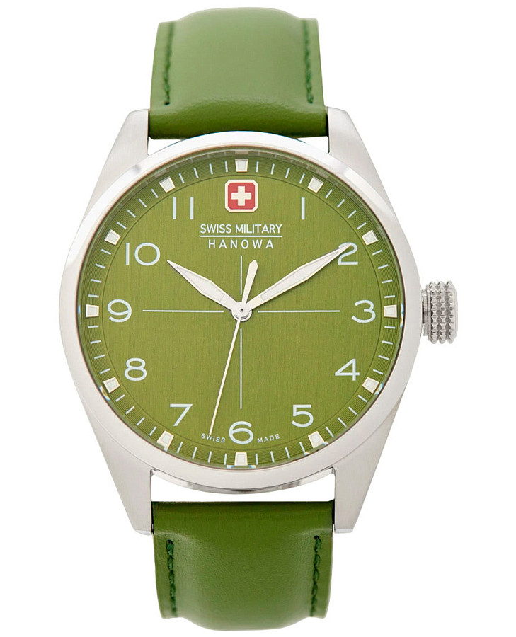 Часы Swiss Military Hanowa Driver SMWGA7000903 — мужские, зеленый