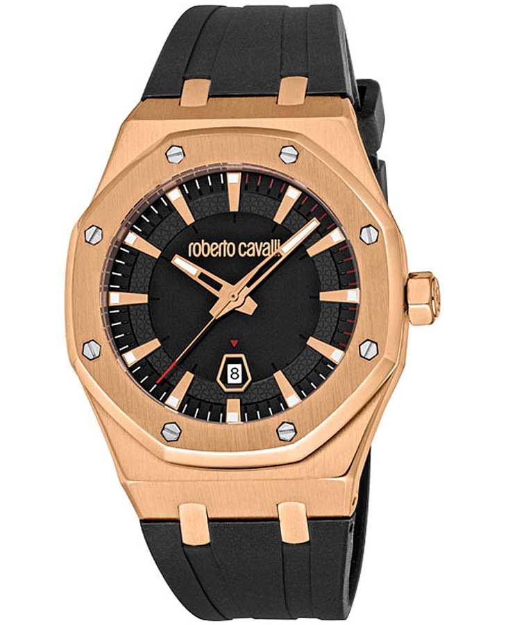 Часы Roberto Cavalli Uomo Ottagono RC5G102P0025 — мужские, черный