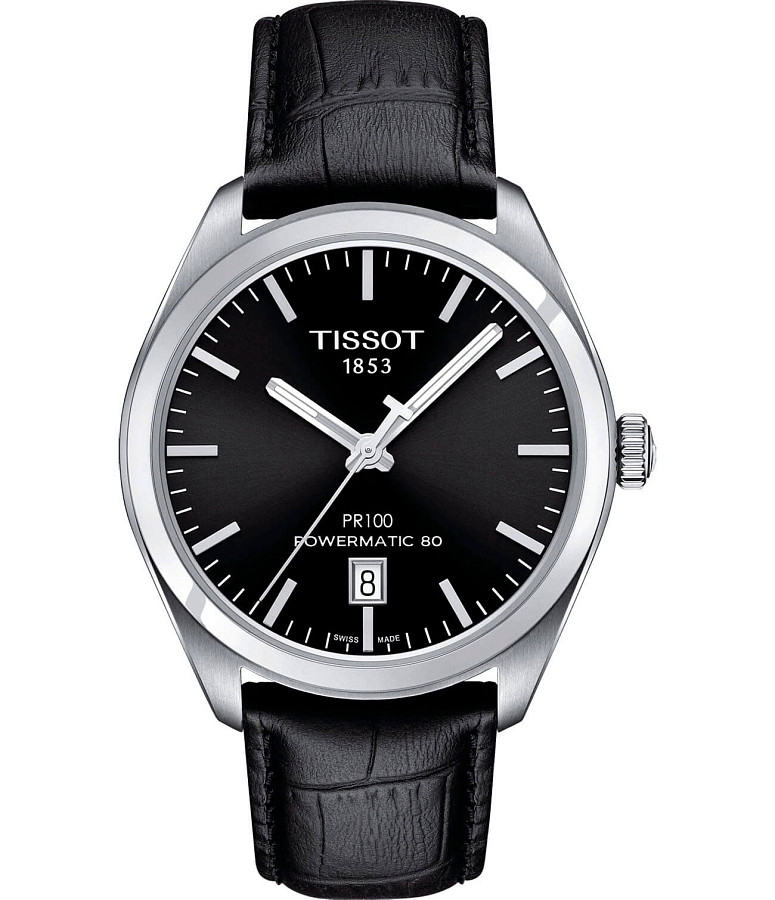 Часы Tissot PR 100 Powermatic 80 T101.407.16.051.00 — мужские, черный