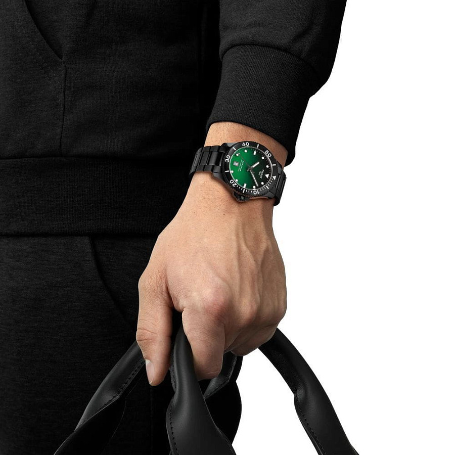 Часы Tissot Seastar 1000 Quartz 40mm T120.410.33.091.00 — сталь c pvd покрытием, мужские