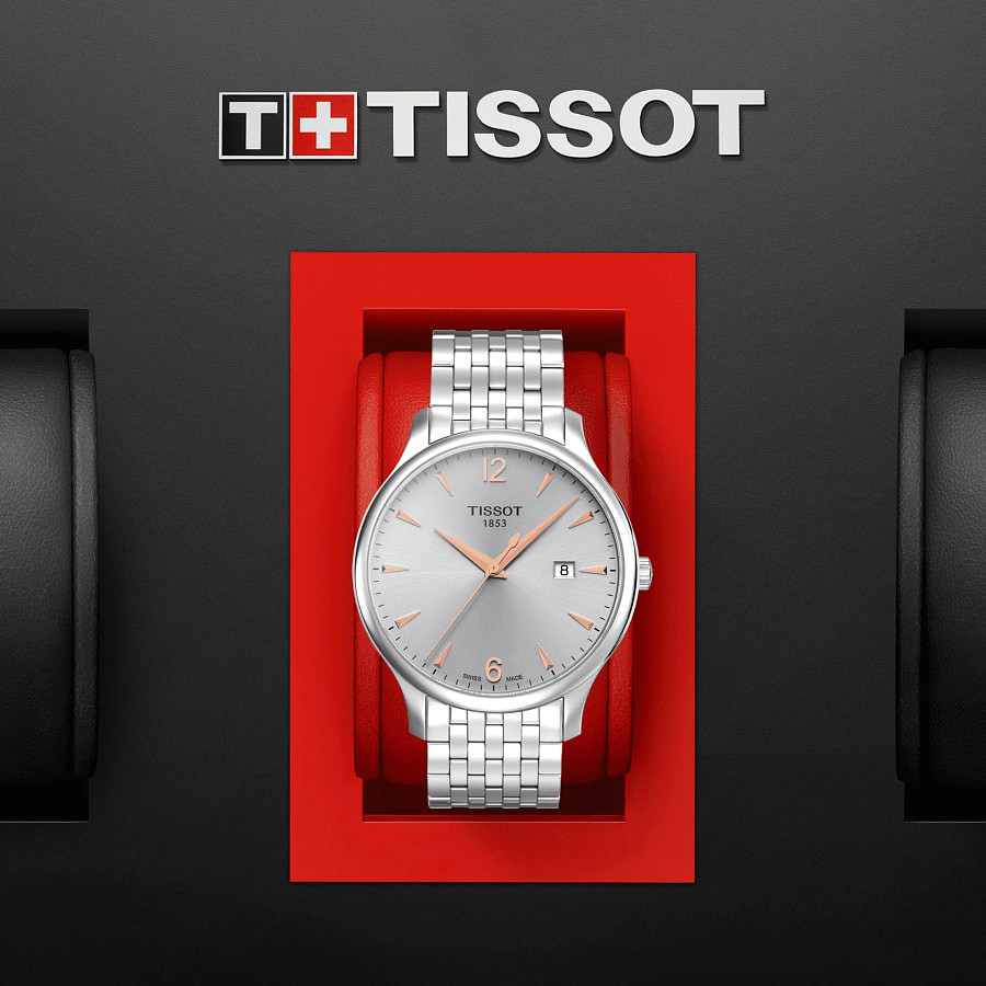 Часы Tissot Tradition T063.610.11.037.01 — сталь металл, Швейцария