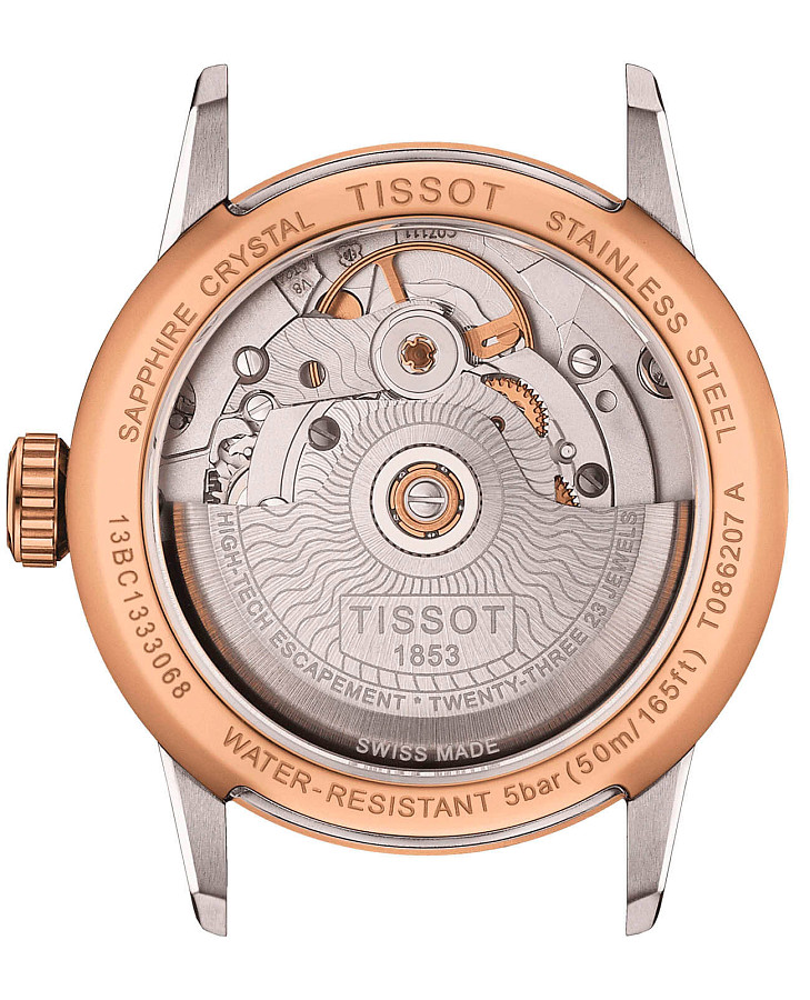 Часы Tissot Luxury Powermatic 80 Lady T086.207.22.116.00 — сталь c pvd покрытием, женские