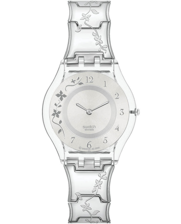 Часы Swatch Skin Classic Biosourced SS08K100G — женские, серебристый