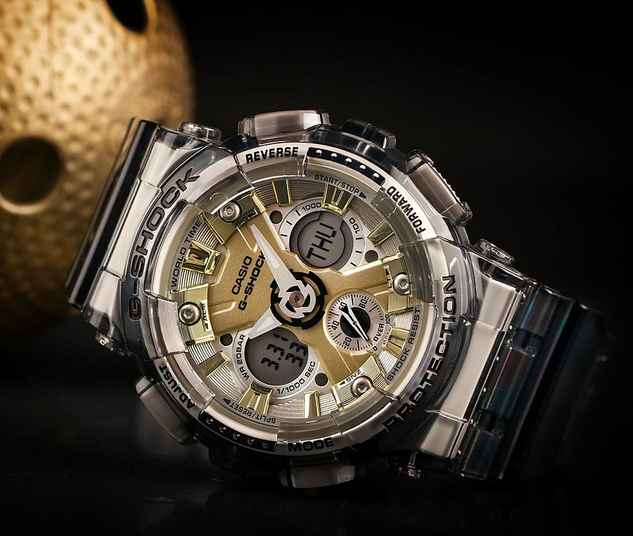 Часы Casio G-Shock GMA-S120GS-8ADR (GMA-S120GS-8A) — пластик, пластик