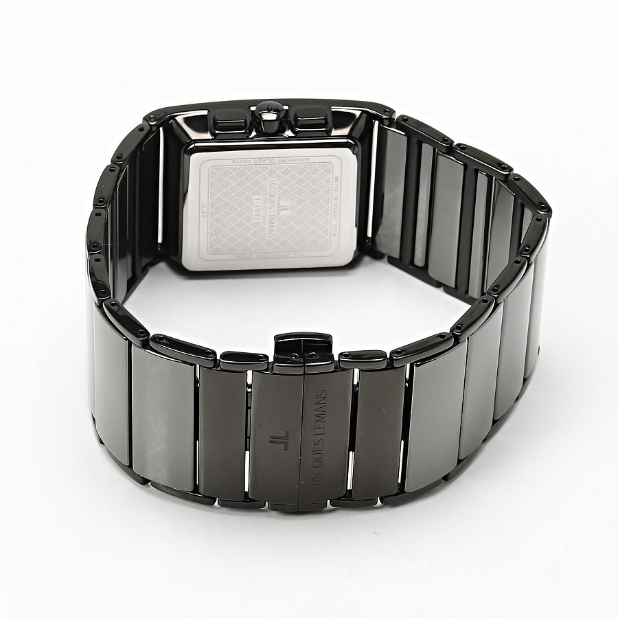Часы Jacques Lemans High Tech Ceramic 1-1941i — сталь + керамические вставки, мужские