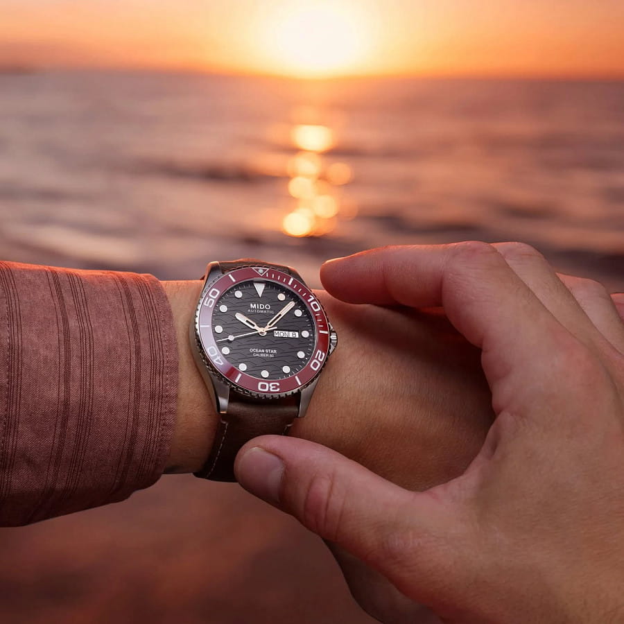 Часы Mido Ocean Star 200c M042.430.16.051.00 — кожаный, мужские