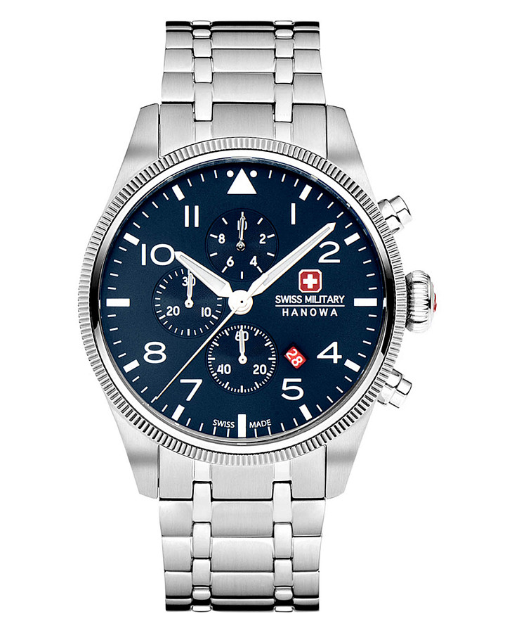Часы Swiss Military Hanowa Thunderbolt Chrono SMWGI0000403 — мужские, синий
