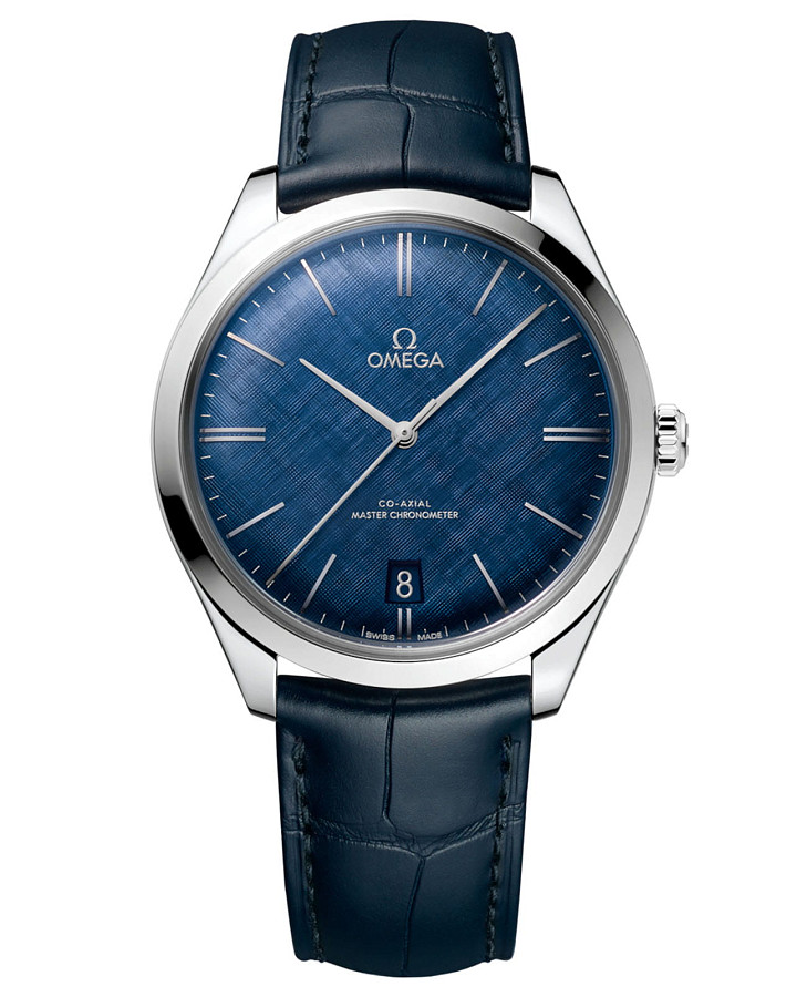 Часы Omega De Ville Tresor 435.13.40.21.03.001 — мужские, синий