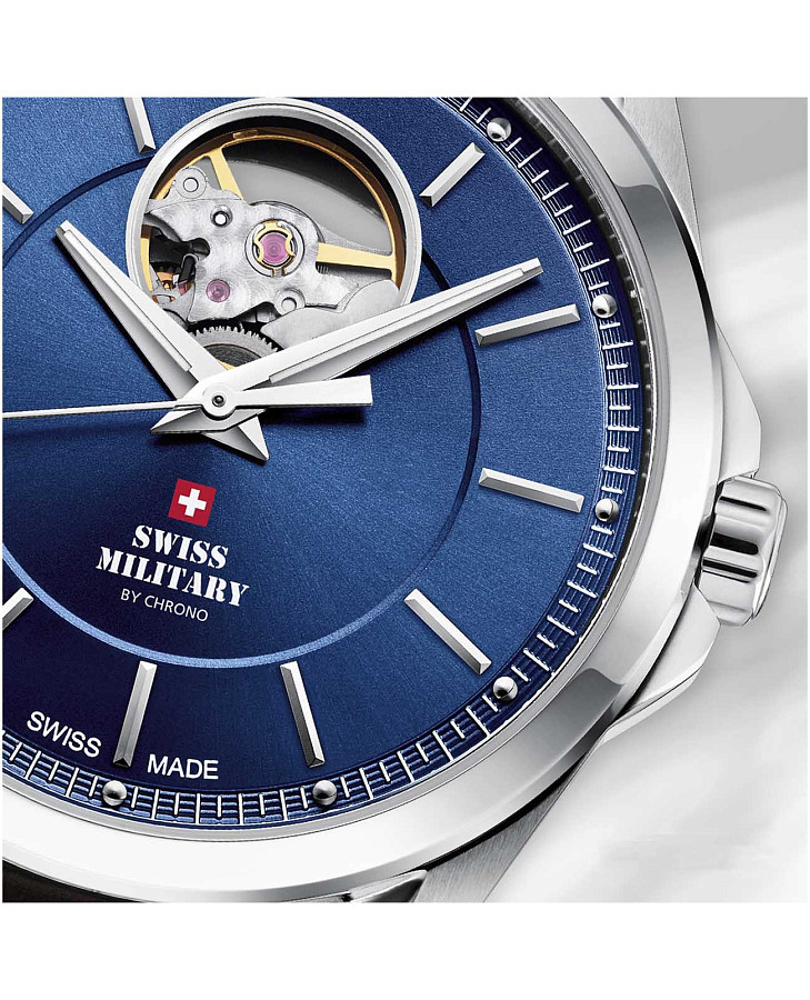 Часы Swiss Military by Chrono SMA34085.23 — механические, сталь металл