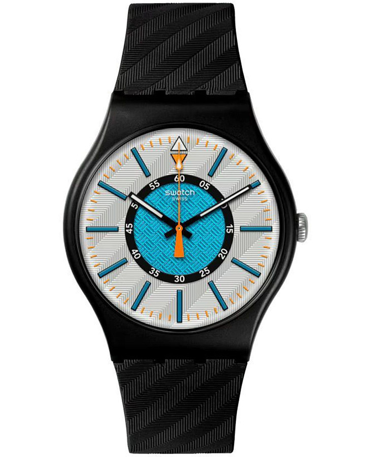 Часы Swatch New Gent Bioceramic Standard SO32B119 — мужские, голубой