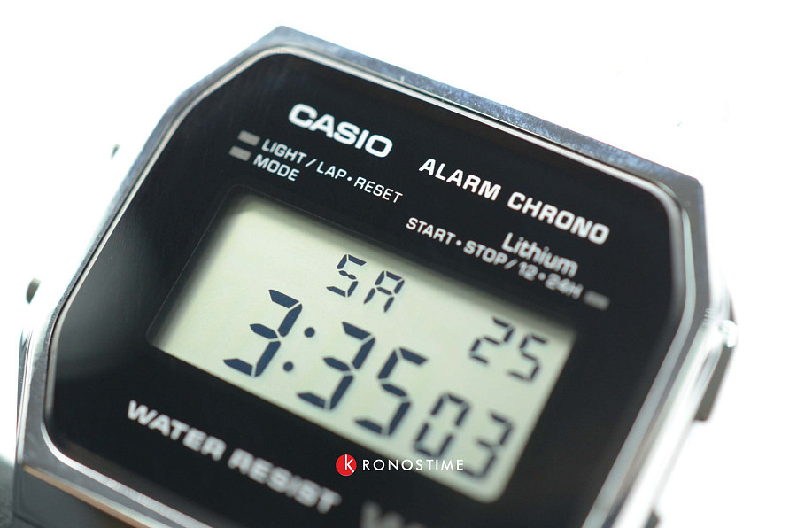 Часы Casio A-158WEA-1 — пластик, Япония