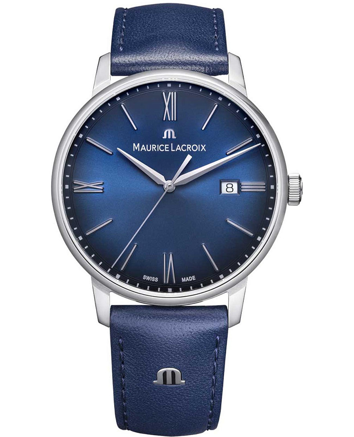 Часы Maurice Lacroix Eliros Date EL1118-SS001-410-4 — мужские, синий