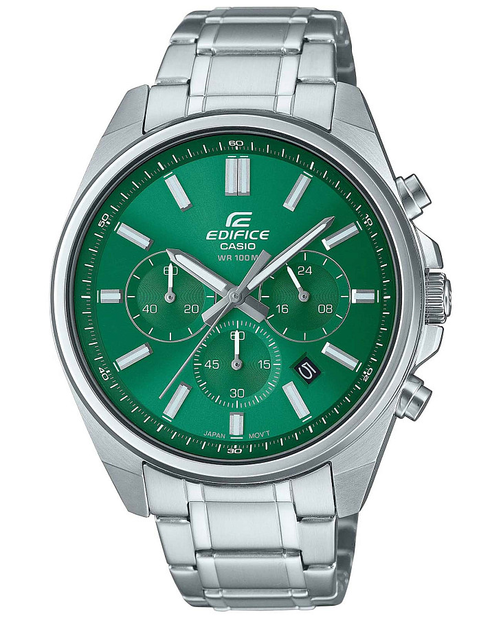 Часы Casio Edifice EFV-650D-3AVUDF (EFV-650D-3A) — мужские, зеленый
