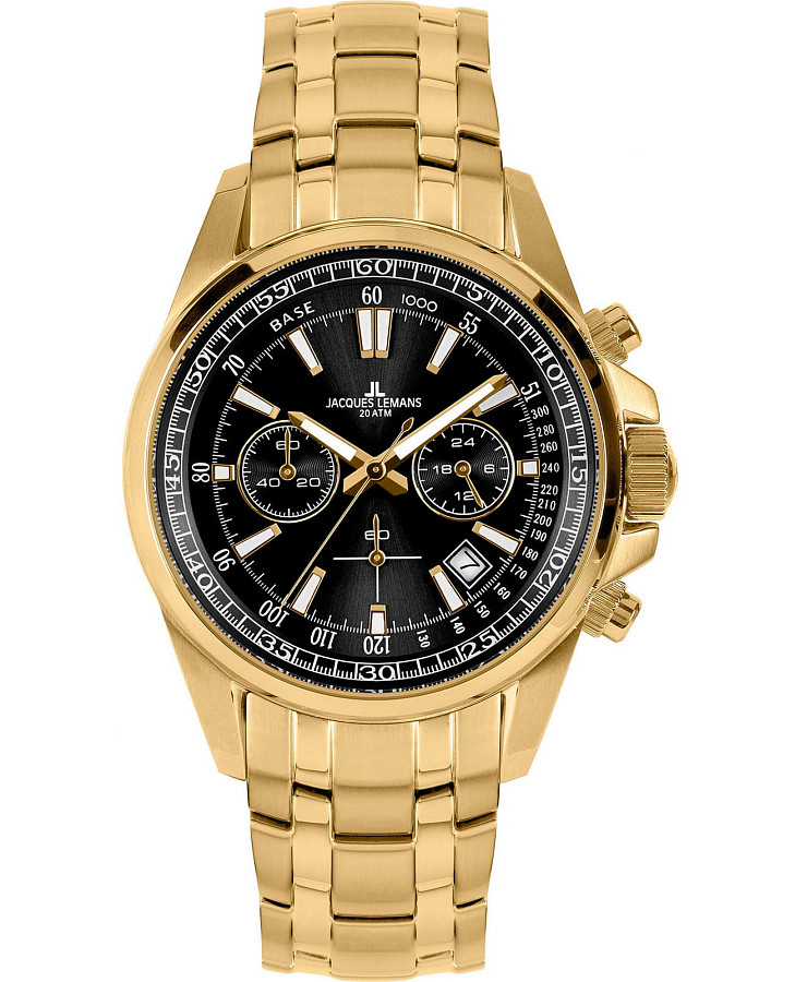 Часы Jacques Lemans Sport 1-2117M — мужские, черный