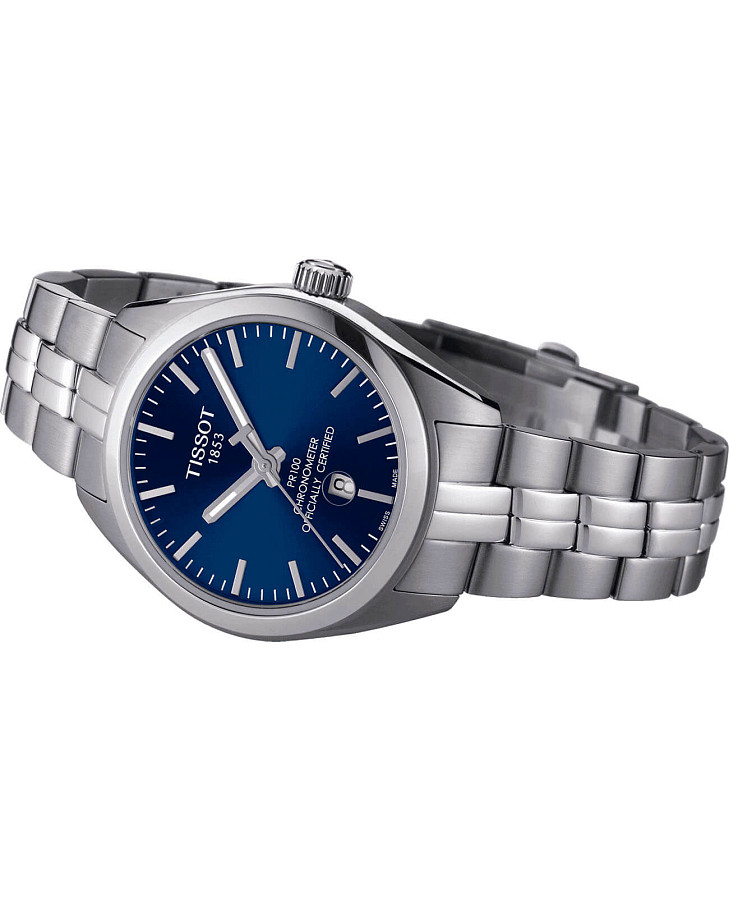 Часы Tissot PR 100 Lady COSC T101.251.11.041.00 — кварцевые, металл сталь