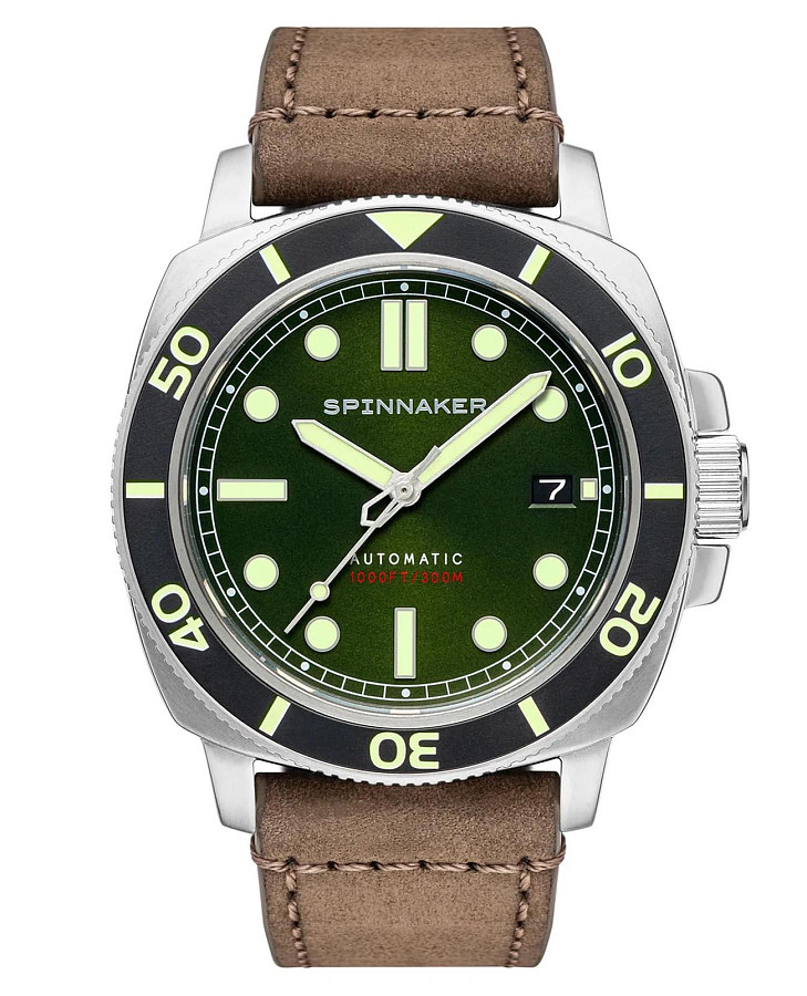 Часы Spinnaker Hull Diver SP-5088-03 — мужские, зеленый