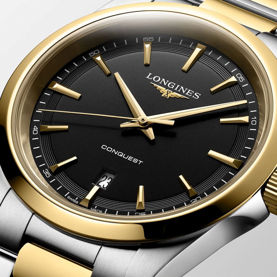 Часы Longines Conquest 41 mm L3.860.3.52.7 — кварцевые, сталь металл