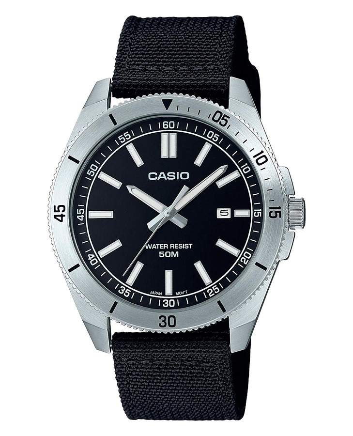 Часы Casio Collection MTP-B155C-1EV — мужские, черный
