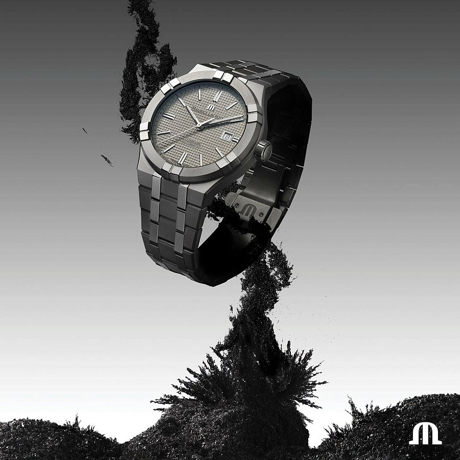 Часы Maurice Lacroix Aikon Automatic Titanium AI6008-TT032-230-1 — механические, титан