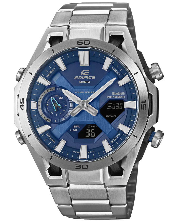 Часы Casio Edifice ECB-2300D-2A — мужские, синий