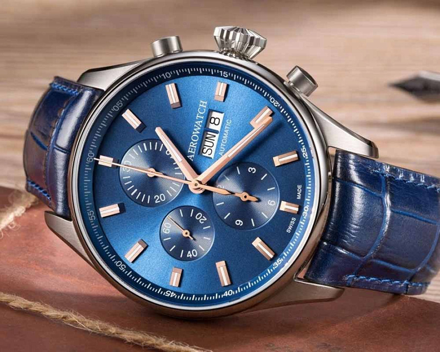 Часы Aerowatch 61989 AA01 — механические, сталь металл