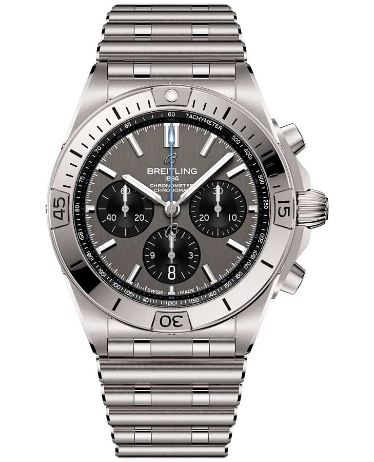 Часы Breitling Chronomat B01 42 mm EB0134101M1E1 — мужские, серый