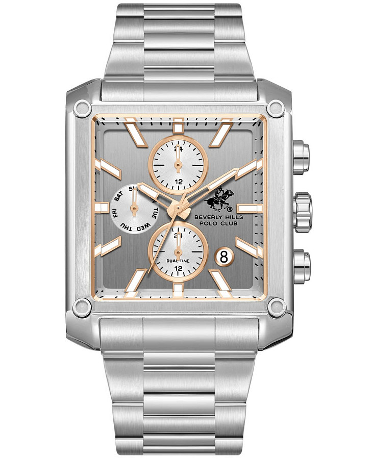 Часы Beverly Hills Polo Club BP3868X.360 — мужские, серебристый