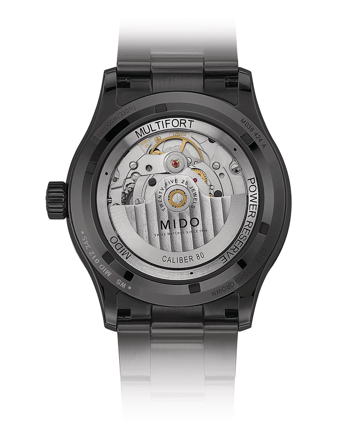 Часы Mido Multifort Power Reserve M038.424.33.061.00 — механические, сталь металл