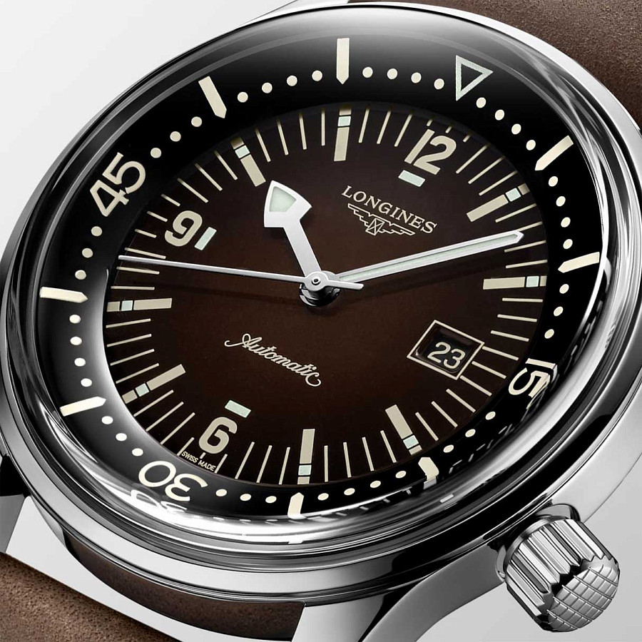 Часы Longines Legend Diver Watch L3.374.4.60.0 — сталь металл, Швейцария