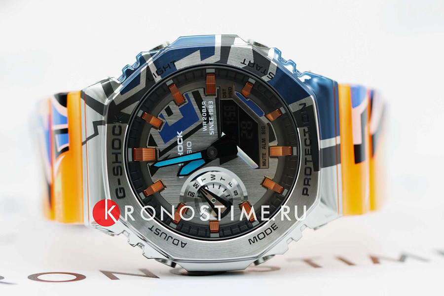 Часы Casio G-Shock GM-2100SS-1A — Япония, электронные