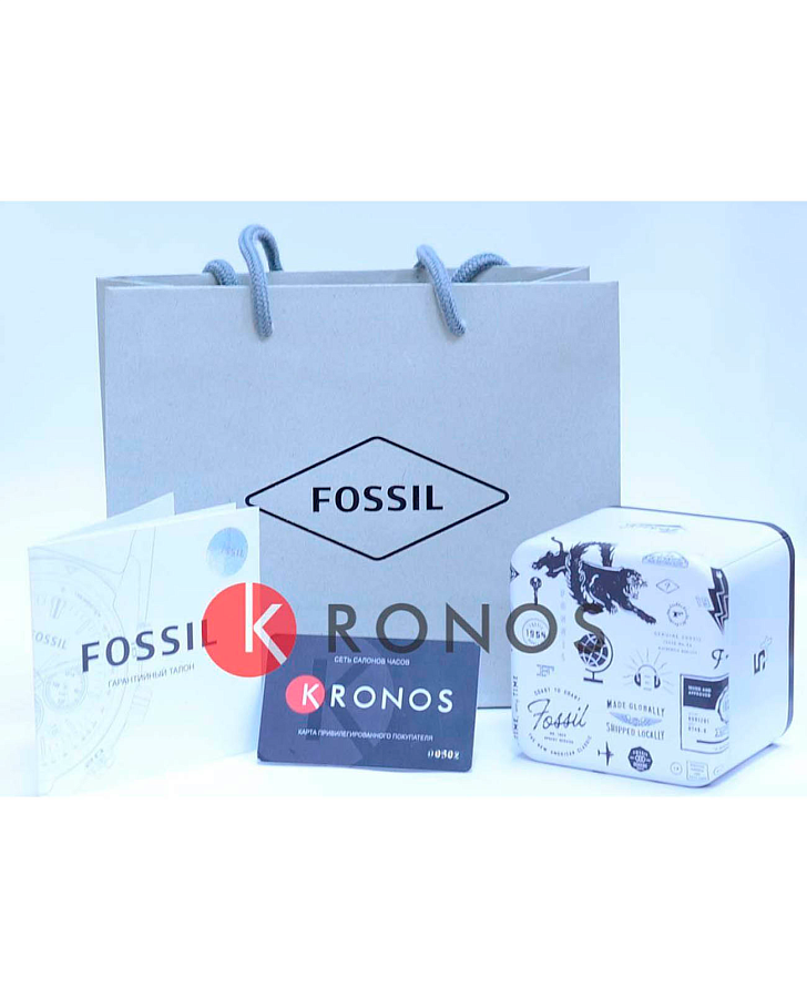 Часы Fossil Carlie BQ1564 — сталь с ip покрытием, женские