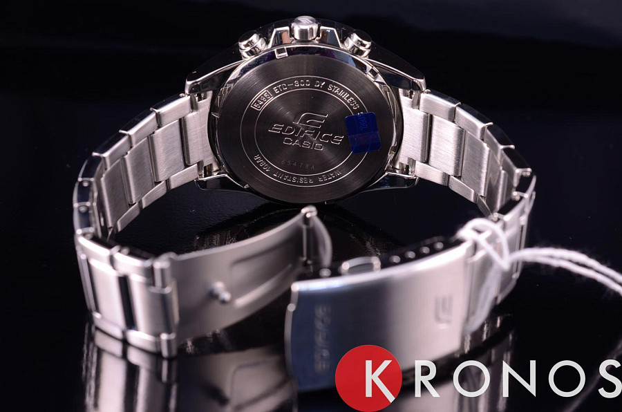 Часы Casio Edifice ETD-300D-5A — нержавеющая сталь, мужские