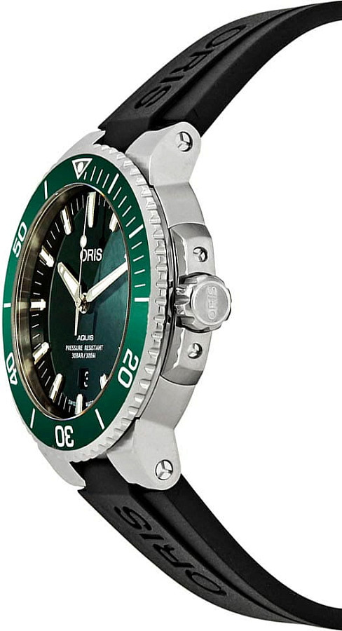 Часы Oris Aquis 01 733 7730 4157-07 4 24 64EB — механические, металл сталь