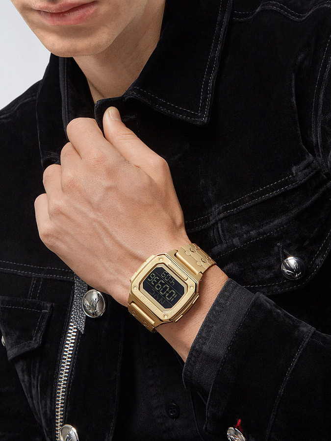 Часы Philipp Plein Hyper Shock PWHAA0621 — кварцевые, металл сталь