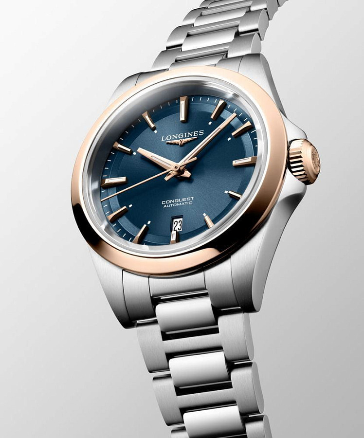 Часы Longines Conquest L3.320.5.92.6 — нержавеющая сталь, женские