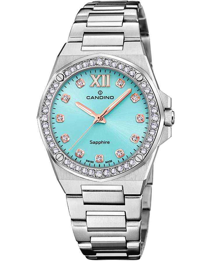Часы Candino Lady Elegance C4751/2 — женские, бирюзовый