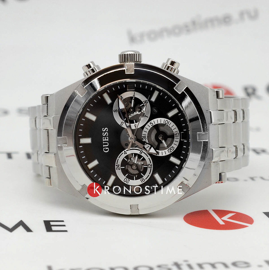 Часы Guess GW0260G1 — кварцевые, металл сталь