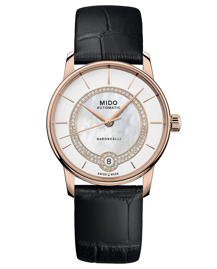 Часы Mido Baroncelli Lady Necklace M037.807.36.031.00 — женские, перламутровый