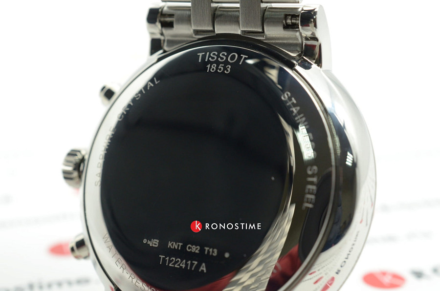 Часы Tissot Carson Premium Chronograph T122.417.11.011.00 — артикул T1224171101100, мужские