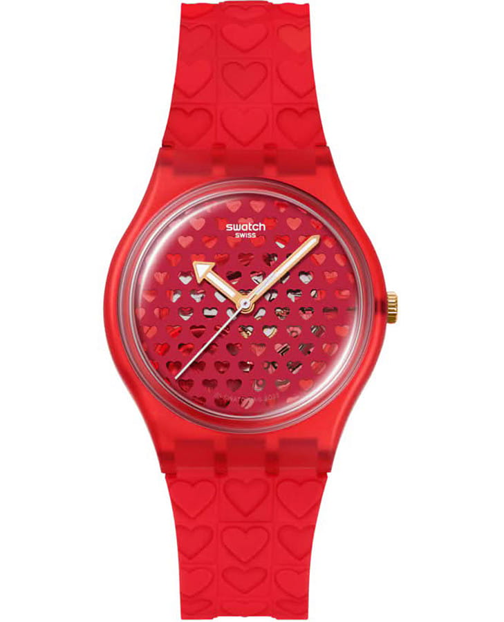 Часы Swatch Love In Scarlet SO28Z122 — женские, красный
