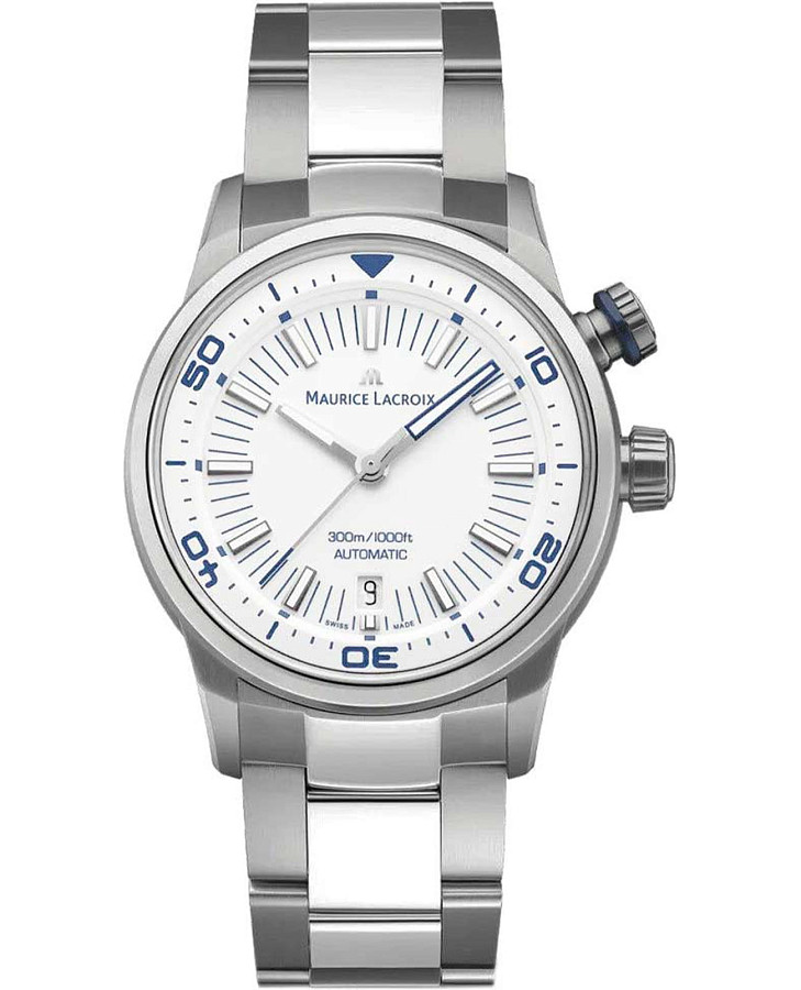 Часы Maurice Lacroix Pontos S Diver PT6248-SS002-131-1 — мужские, белый