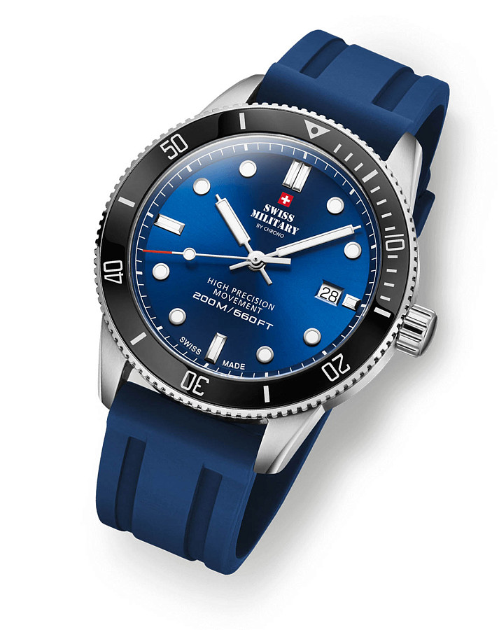 Часы Swiss Military by Chrono Сверхточные SM34088.08 — кварцевые, металл сталь